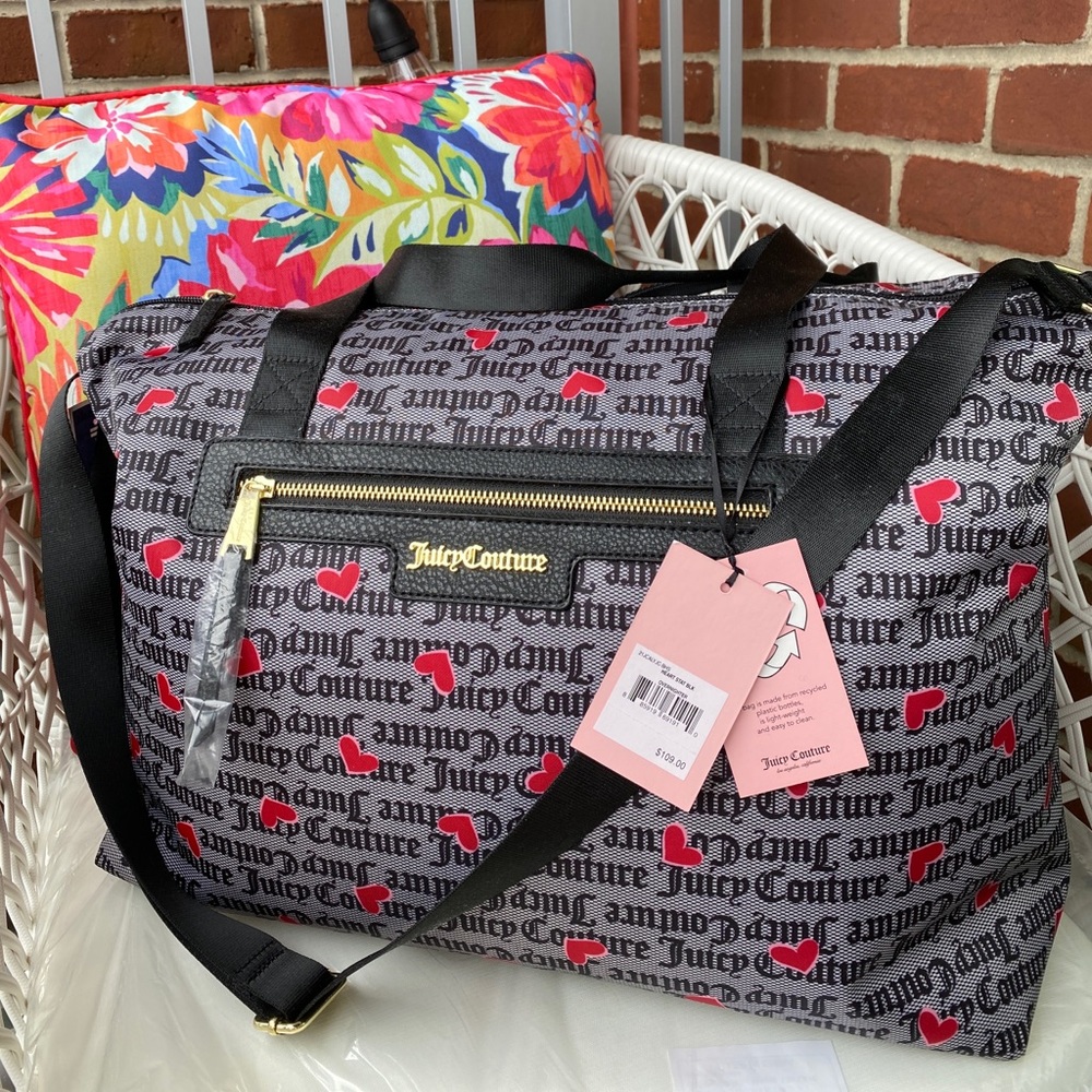 Super Cute Brand New With Tags Juicy Couture Overnight Or Travel Bag!